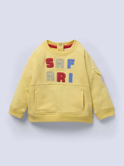 Ed-a-Mamma Boys
                    Typography Embroidered Round Neck Sweatshirt