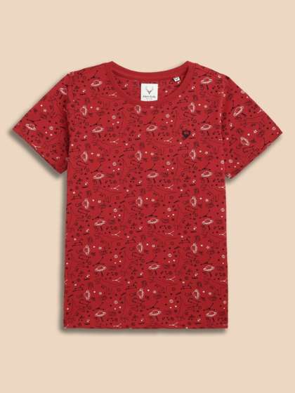 Allen Solly Junior
                      Boys Conversational Printed Round Neck Cotton
                      T-shirt