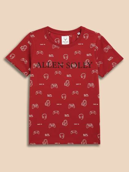 Allen Solly Junior
                      Boys Graphic Printed Pure Cotton T-shirt