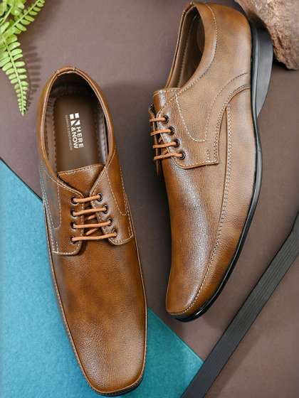 HERE&NOW Men Tan
                        Formal Shoes