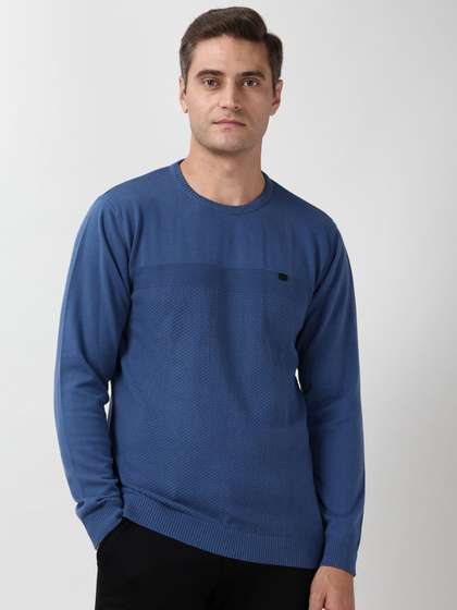 Peter England
                          Casuals Crew Neck Cotton Sweater