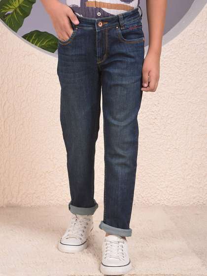 Crimsoune Club Boys
                      Slim Fit Mid-Rise Heavy Fade Stretchable Jeans
