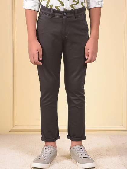 Crimsoune Club Boys
                    Printed Slim Fit Mid-Rise Chinos