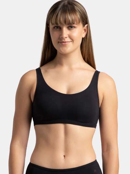 Jockey Super Combed
                        Cotton Stretch Slip On Bra With StayFresh
                        Treatment-1550