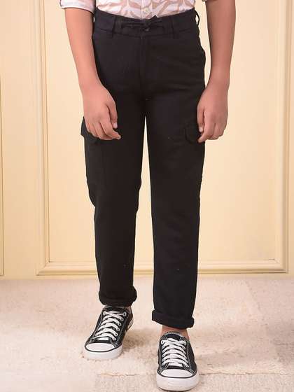 Crimsoune Club Boys Slim
                    Fit Mid-Rise Cotton Cargos