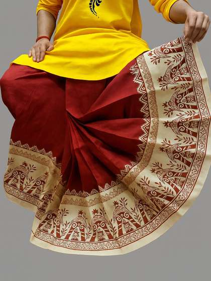 AMIT ONLINE Men
                        Printed Mour Puccho Dhoti