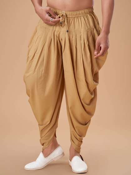 EKATVA ETHNIC Men
                        Cotton Peshawari Plain Dhoti Pants