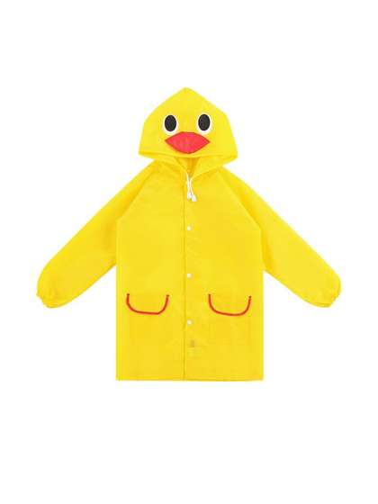 Bold N Elegant Kids
                        Chicken Shaped Hooded Raincoat with Storage
                        Pouch