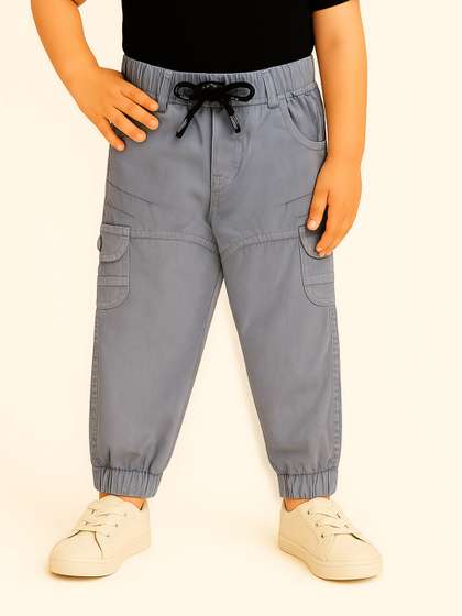 Wish Karo Boys Mid Rise
                    Regular Fit Jogger Jeans
