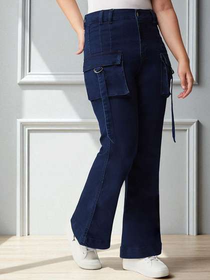 BAESD Gir's Bootcut
                      High-rise Stretchable Trendy Denim Jeans