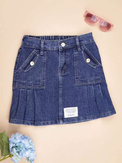 V-Mart Girls Cotton
                    A-Line Skirt
