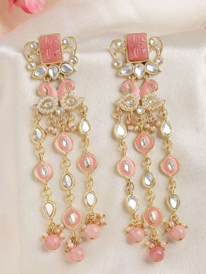 KARATCART Gold-Plated Drop Earrings