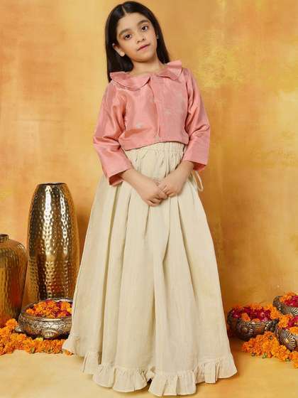 Sangria Girls
                          Peach Ready to Wear Lehenga Choli