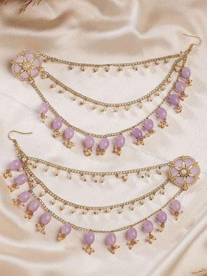 KARATCART Gold-Plated Drop Earrings