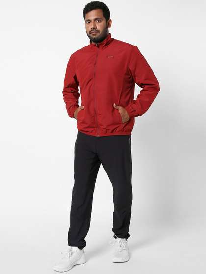 Decathlon Domyos -
                        Men Red FJA 100 Moisture Managing Tracksuit
                        Fitness Jackets