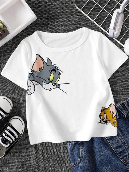 FIONAA TRENDZ Kids
                    Tom&Jerry Printed T-shirt