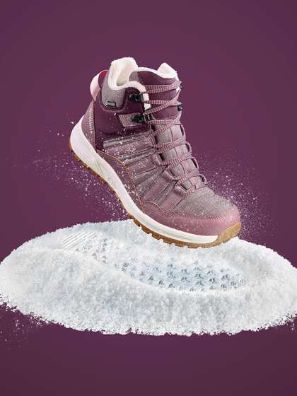 Decathlon Quechua -
                        Women Mauve NH500 Mid Warm and Waterproof Hiking
                        Boots
