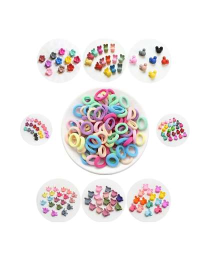 alamodey Girls
                      Multicolor Set Of 130 Hairbands