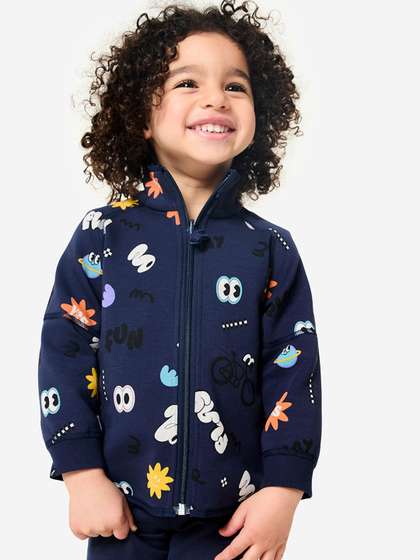 Decathlon DOMYOS - Kids
                    Navy Blue Unisex Reversible Zip Up Jacket