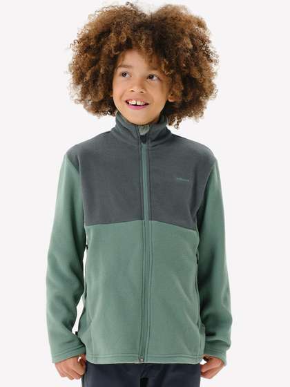 Decathlon QUECHUA -
                      Kids Green Hiking Fleece Jacket