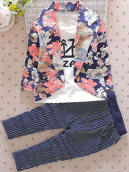 Bold N Elegant Boys
                    Cotton Blend Floral Printed Clothing Set
