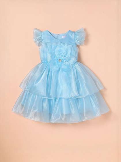 Tulle Layers Floral
                    Dress