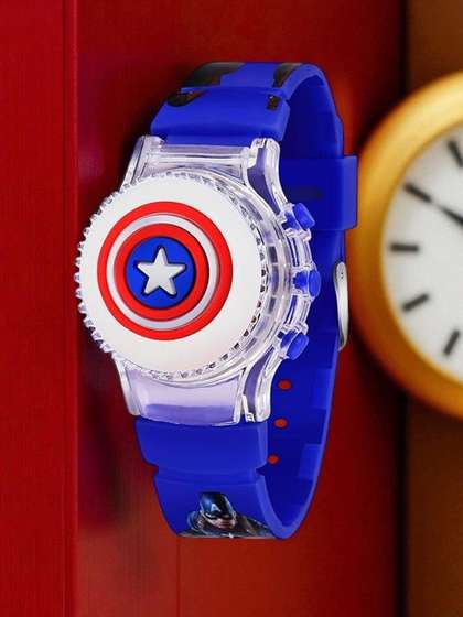 V.R.ENTERPRISES Boys
                    Rubber Straps Digital Automatic Watch WT 2524