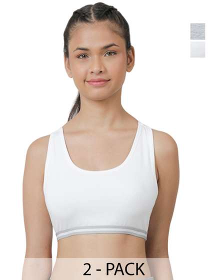 Charm n Cherish Set
                        Of 2 Cotton Sports Bra