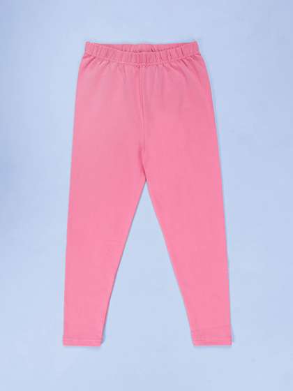 KiddoPanti Girls Slim
                    Fit Cotton Ankle Length Leggings