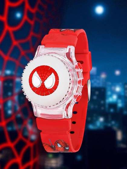 V.R.ENTERPRISES Boys
                    Printed Dial 3D cartoon Spider Automatic Digital
                    Watch WT 2528