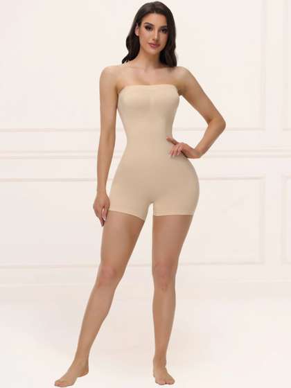Moda Rapido Womens
                        Naylon Beige Seamless Sweat-Free Slimming Body
                        Shaper