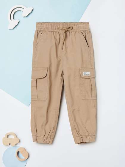 max Boys Mid-Rise Pure
                    Cotton Cargos