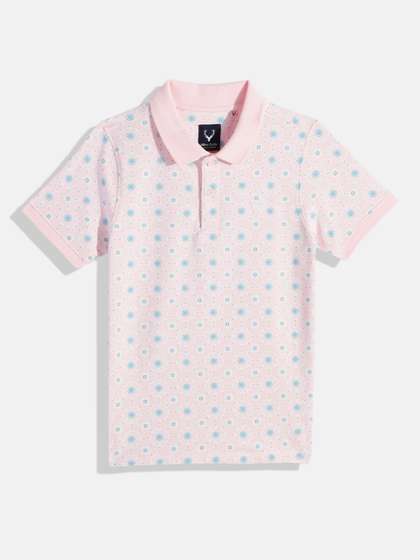 Allen Solly Junior
                      Boys Floral Printed Polo Collar T-shirt