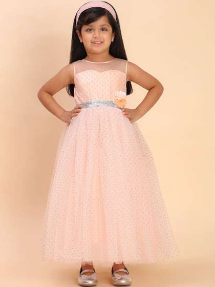 Toy Balloon kids Girls
                    Sequined Embellished Tulle Gown Maxi Dress
