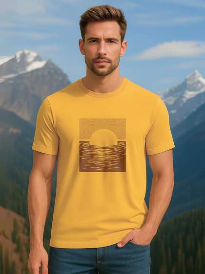 NOBERO Printed Pure Cotton T-shirt