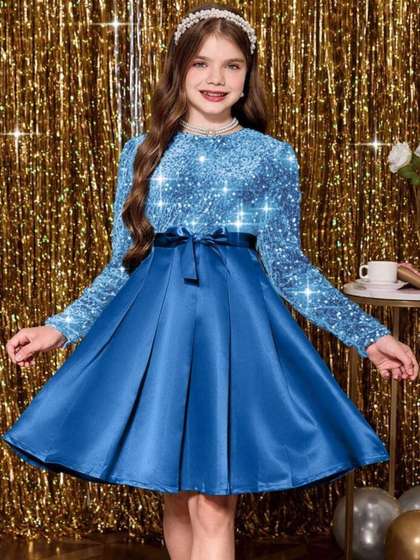Vani Enterprise Girls
                    Embellished Fit & Flare Dress