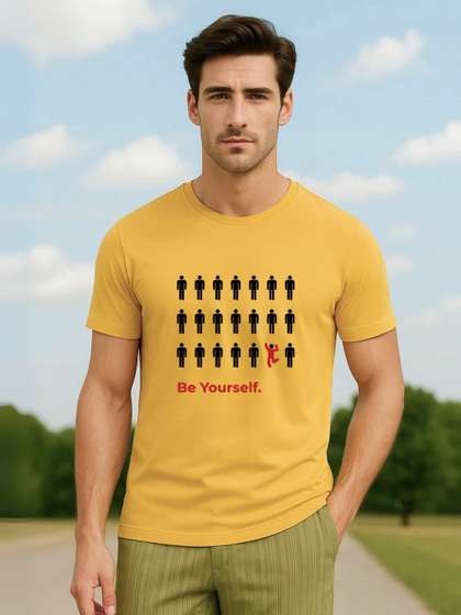 NOBERO Printed Pure Cotton T-shirt