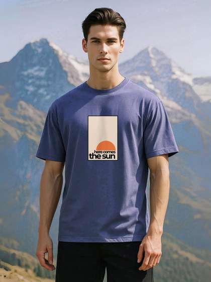 NOBERO Printed Pure Cotton T-shirt