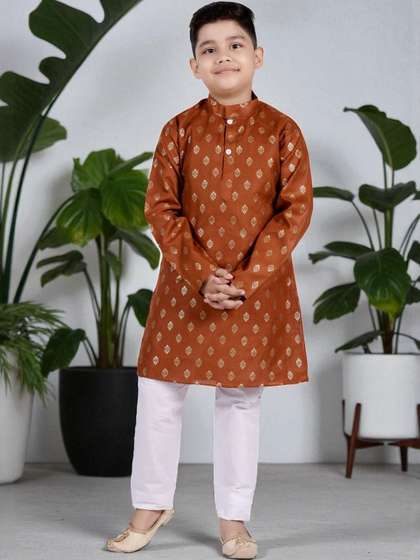 NEW GEN Boys Ethnic
                      Motifs Printed Kurta with Pyjama