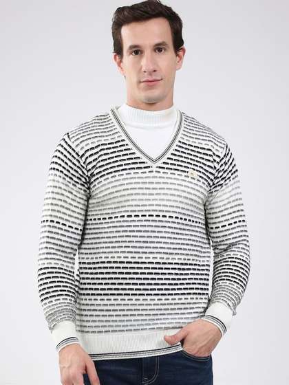 Monte Carlo Men
                        Striped Woollen Pullover