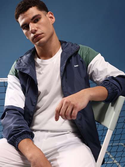 Slazenger
                        Colourblocked Hooded Sporty Jacket