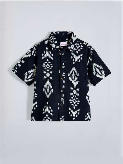 Hopscotch Boys
                      Oversized Polyester Printed Casual Shirt