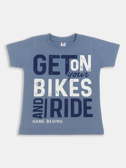 Here&Now X Game
                    Begins Boys Typography Printed Pure Cotton T-shirt