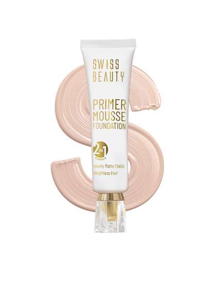 SWISS BEAUTY Primer
                        Mousse Foundation - White Ivory 01
