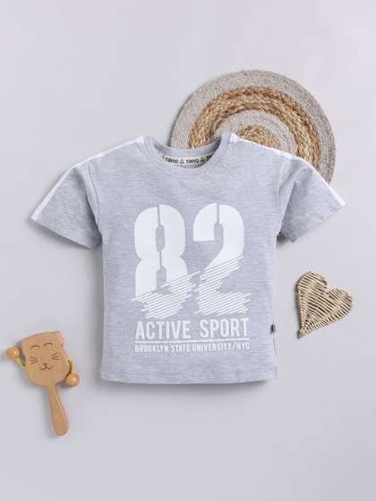 YK X Tinyo Boys Printed
                    Pure Cotton T-shirt