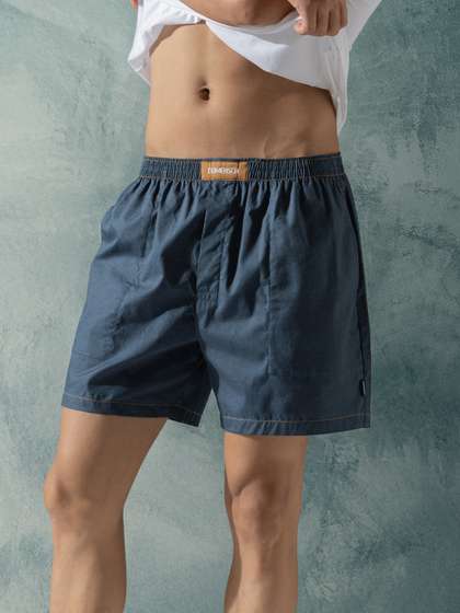 DAMENSCH Premium
                          Pure Cotton Relaxed-Fit Ultra Light Jean-Z
                          Boxer BS1011-JENBLU