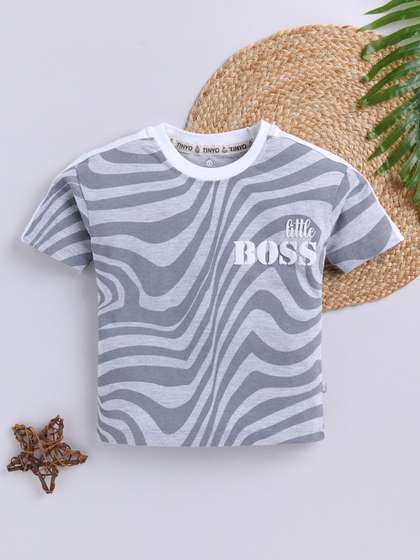 YK X Tinyo Boys
                      Printed Pure Cotton T-shirt
