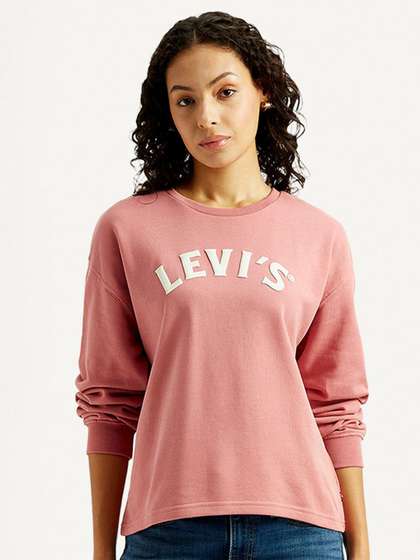 Levis Women's Brand
                        Logo Crew Neck Sweatshirt