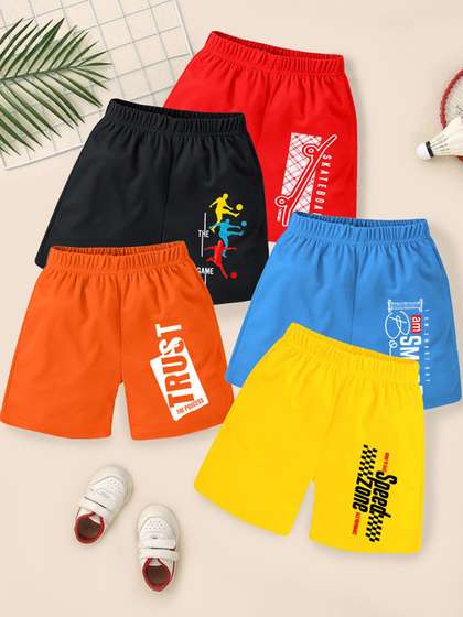 YK Boys Pack of 5
                    Printed Shorts