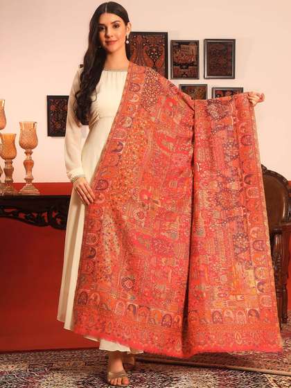 Pashmoda Floral
                        Woven Design Shawl